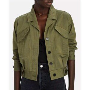 Derek Lam 10 Crosby Gwen Field Jacket Green Womens Size 6